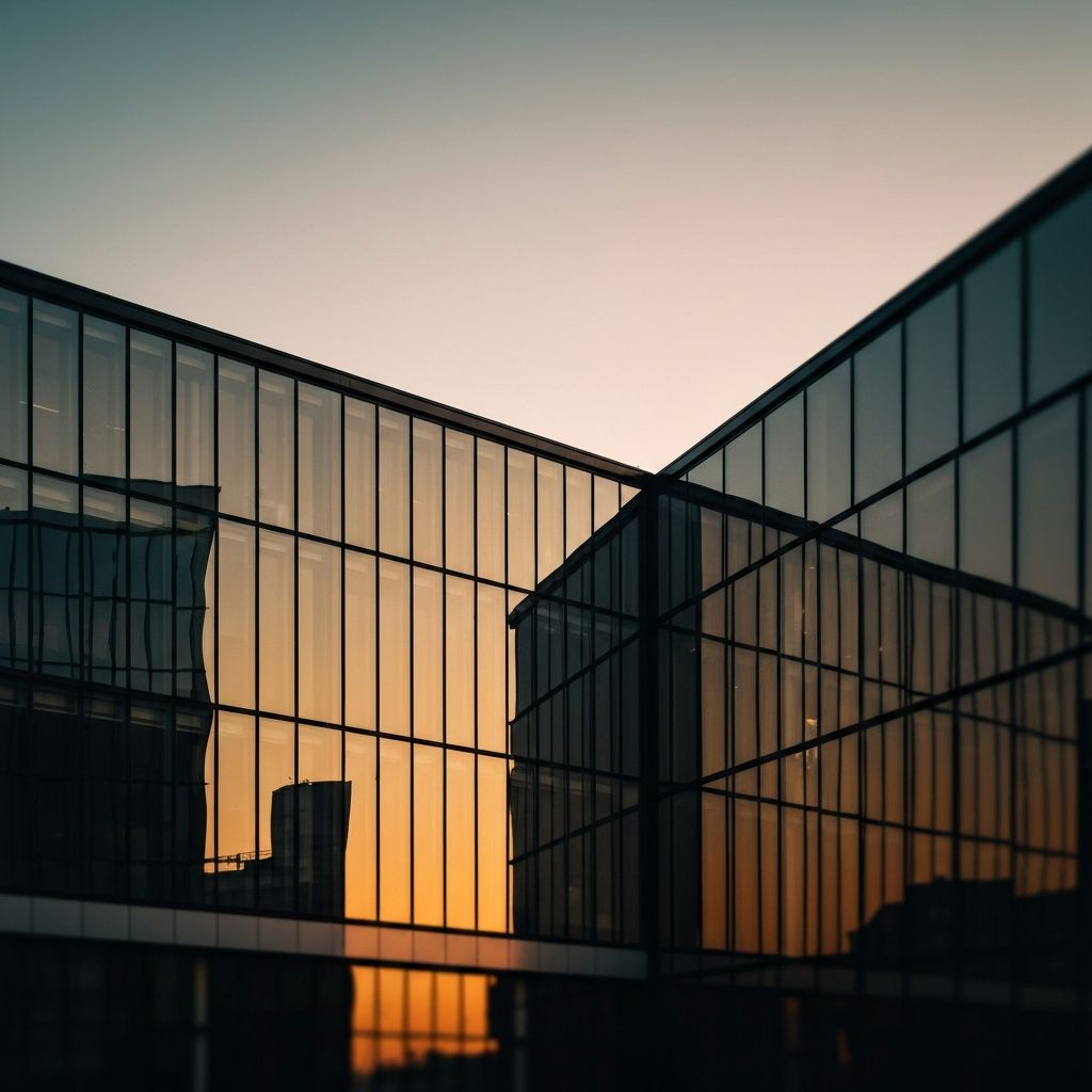 Modern glass architecture